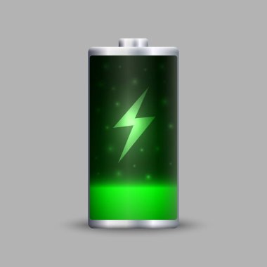 Tam enerjili pil şarjı.