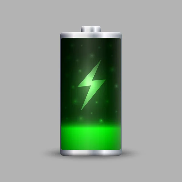 Full energy battery charge. — Stock Vector