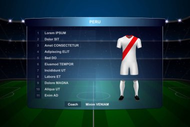 Futbol Puanı Yayın Grafik Şablonu