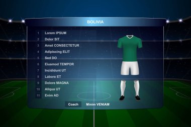 Futbol Puanı Yayın Grafik Şablonu