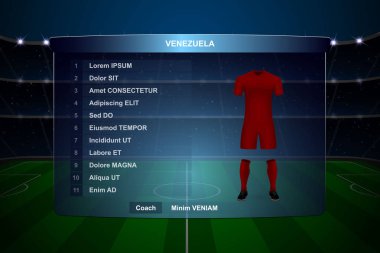 Futbol Puanı Yayın Grafik Şablonu