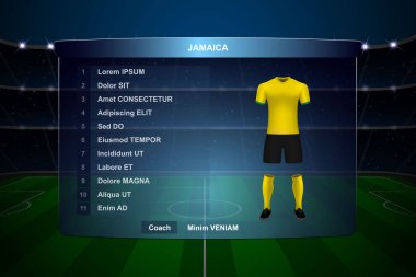 Futbol Puanı Yayın Grafik Şablonu