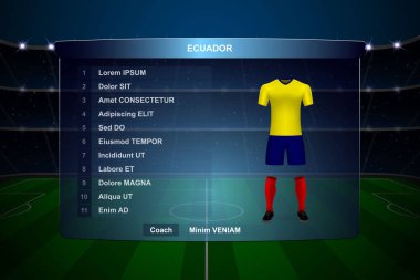 Futbol Puanı Yayın Grafik Şablonu