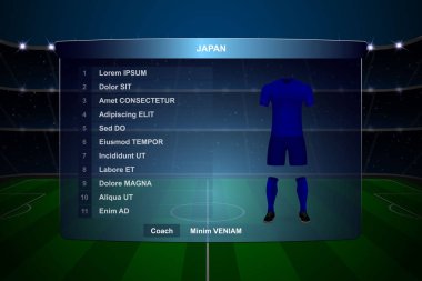 Futbol Puanı Yayın Grafik Şablonu