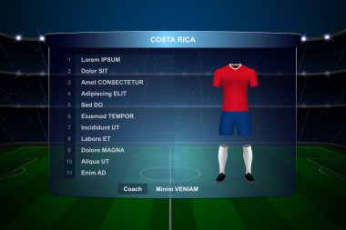 Futbol Puanı Yayın Grafik Şablonu