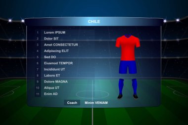 Futbol Puanı Yayın Grafik Şablonu