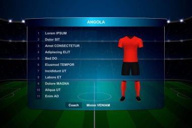 Futbol Puanı Yayın Grafik Şablonu