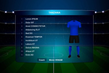 Futbol Puanı Yayın Grafik Şablonu