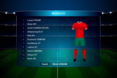 Futbol Puanı Yayın Grafik Şablonu