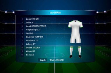 Futbol Puanı Yayın Grafik Şablonu