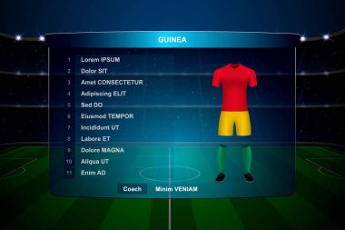 Futbol Puanı Yayın Grafik Şablonu