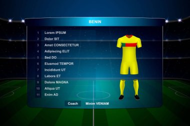 Futbol Puanı Yayın Grafik Şablonu