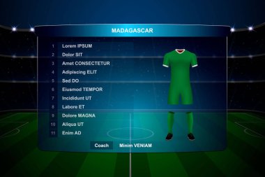 Futbol Puanı Yayın Grafik Şablonu