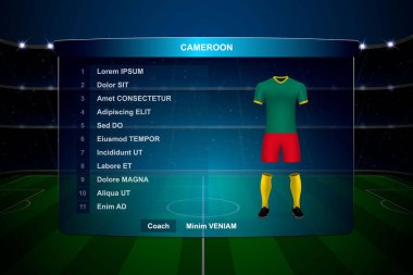 Futbol Puanı Yayın Grafik Şablonu