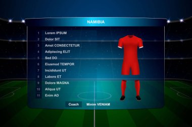 Futbol Puanı Yayın Grafik Şablonu