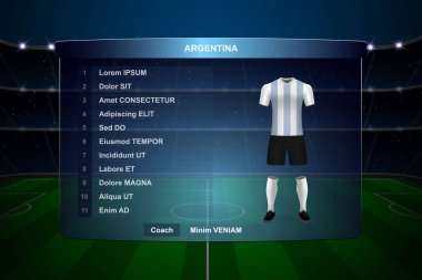 Futbol Puanı Yayın Grafik Şablonu