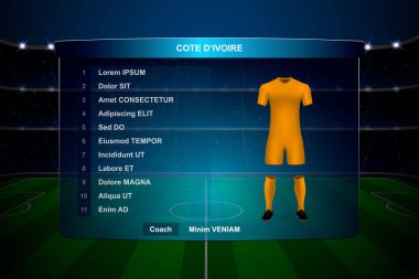 Futbol Puanı Yayın Grafik Şablonu