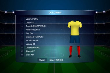 Futbol Puanı Yayın Grafik Şablonu