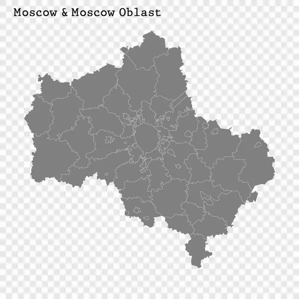 Yüksek Kalite haritası Rusya'nın bir bölgesidir — Stok Vektör