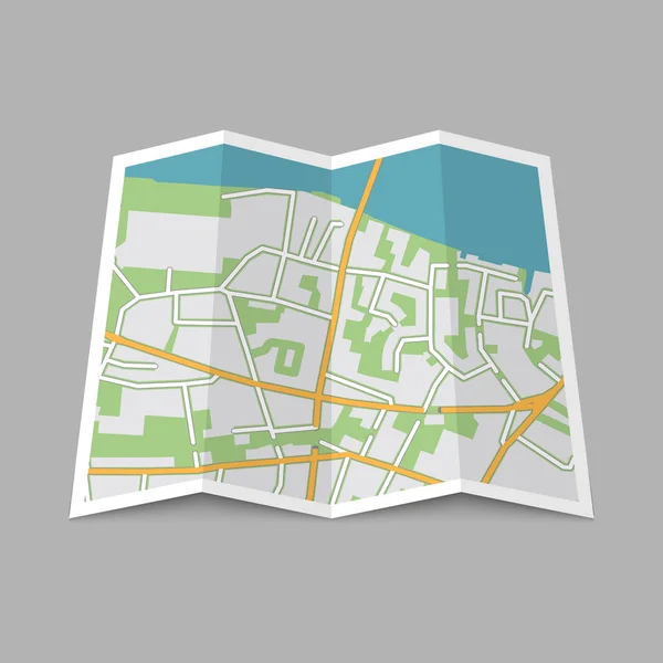 抽象的な場所都市地図 — ストックベクタ