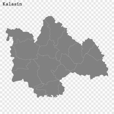 Yüksek Kalite haritası Tayland bir il