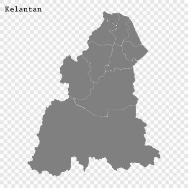 Yüksek Kaliteli harita Malezya bir devlet