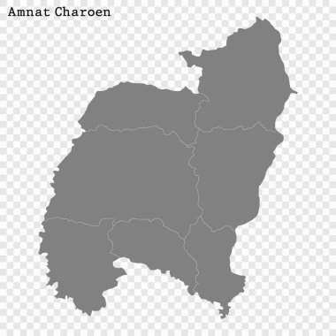 Yüksek Kalite haritası Tayland bir il