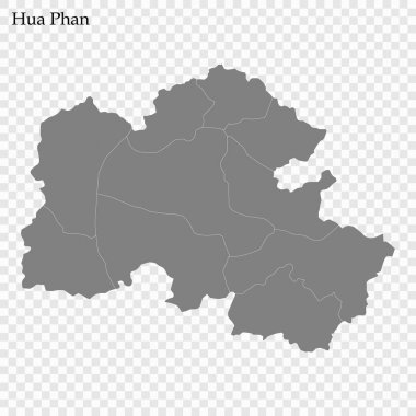 Laos ilinin yüksek kalite haritası