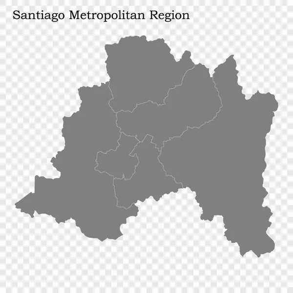 Qualitativ hochwertige Karte ist eine Region von Chile — Stockvektor