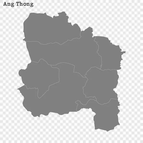Χάρτης υψηλής ποιότητας είναι μια επαρχία της Ταϊλάνδης — Διανυσματικό Αρχείο