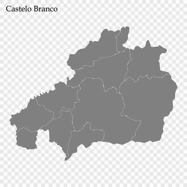 Hochwertige Karte ist eine Region von Portugal — Stockvektor
