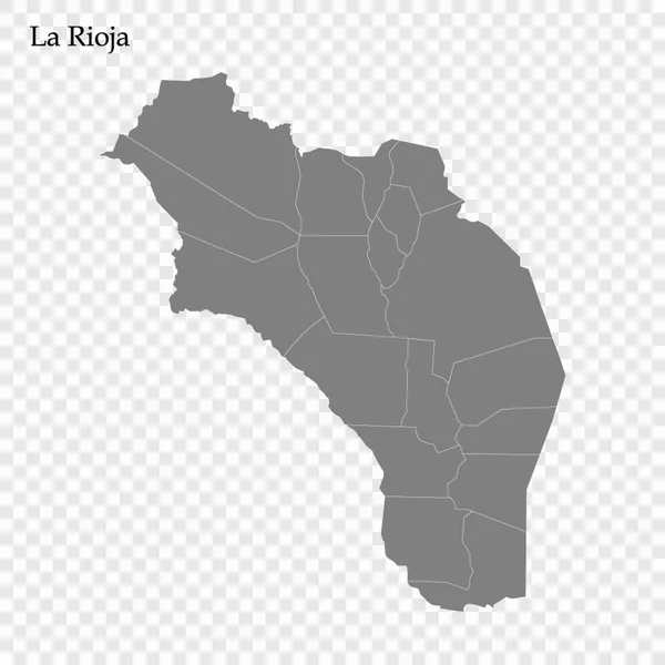 Mapa de Alta Calidad es una provincia de Argentina — Vector de stock