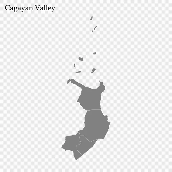 Carte de haute qualité de la région de Philippines — Image vectorielle