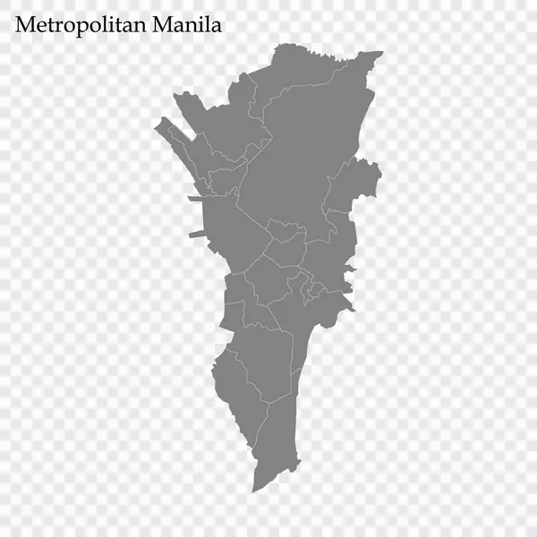 High Quality map of region of Philippines Vector Graphics
