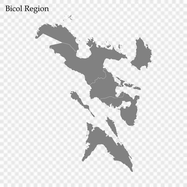 Hoge kwaliteit kaart van de regio van de Filipijnen — Stockvector