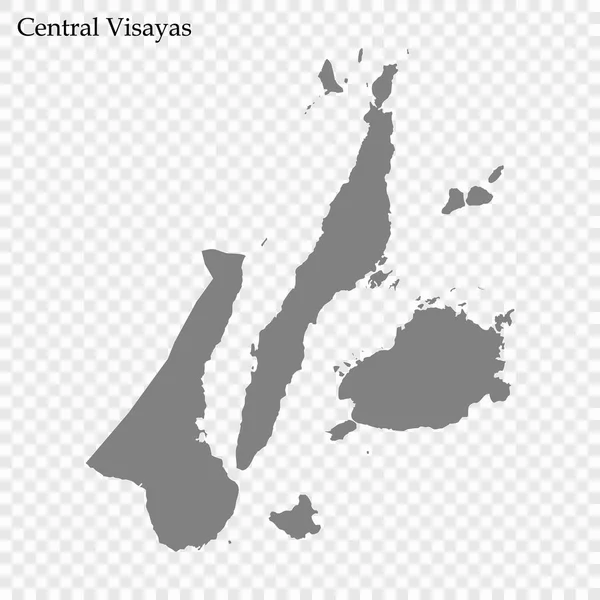 Hochwertige Karte der Region der Philippinen — Stockvektor