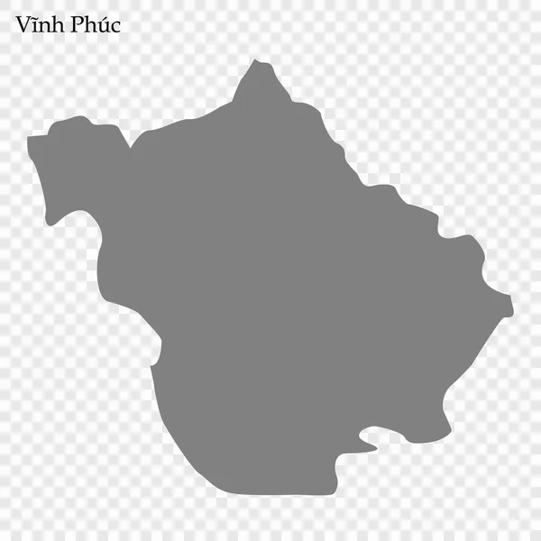 Mappa della provincia del Vietnam — Vettoriale Stock