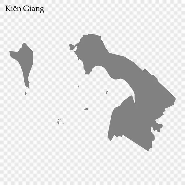 Karte der Provinz Vietnam — Stockvektor