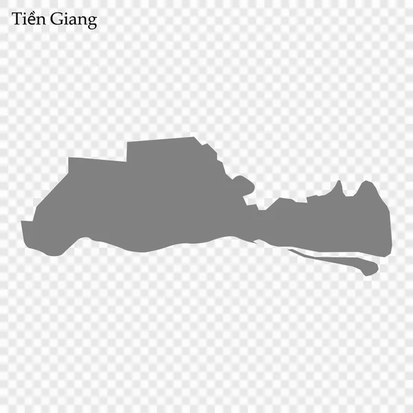 Karte der Provinz Vietnam — Stockvektor