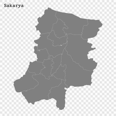 Yüksek Kalite haritası Türkiye'nin bir ilidir