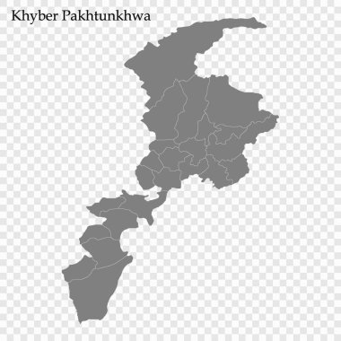Yüksek Kalite haritası Pakistan'ın bir eyaletidir.
