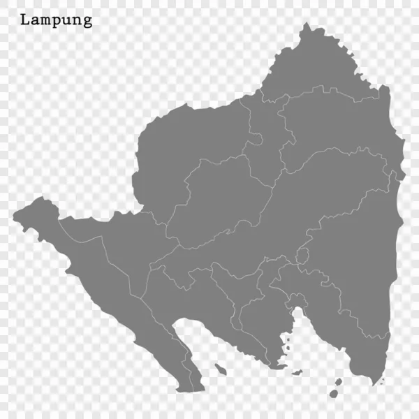 High Quality map is een provincie van Indonesië — Stockvector