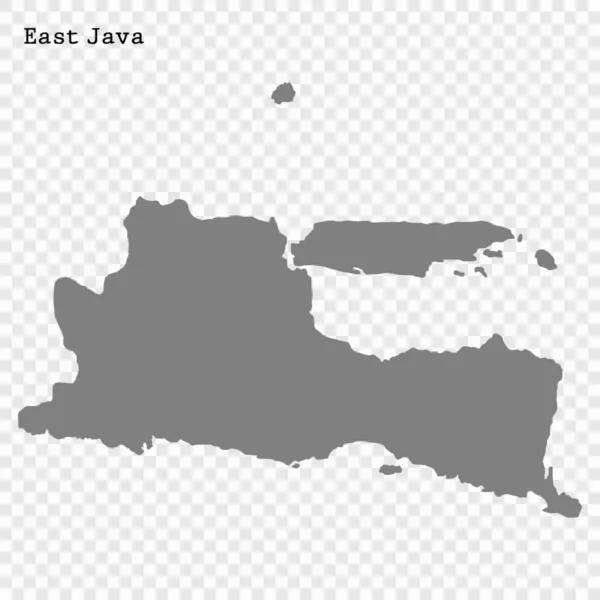 Mapa de alta qualidade é uma província da Indonésia —  Vetores de Stock