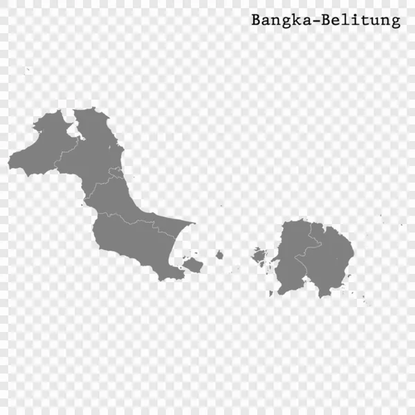 Χάρτης υψηλής ποιότητας είναι μια επαρχία της Ινδονησίας — Διανυσματικό Αρχείο