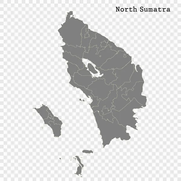 高品質の地図はインドネシアの州です — ストックベクタ