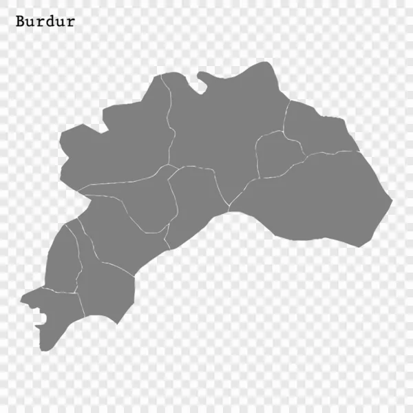 Hochwertige Karte ist eine Provinz der Türkei — Stockvektor