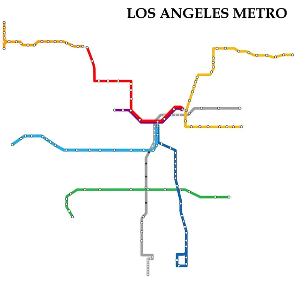 Mapa del metro, metro — Vector de stock