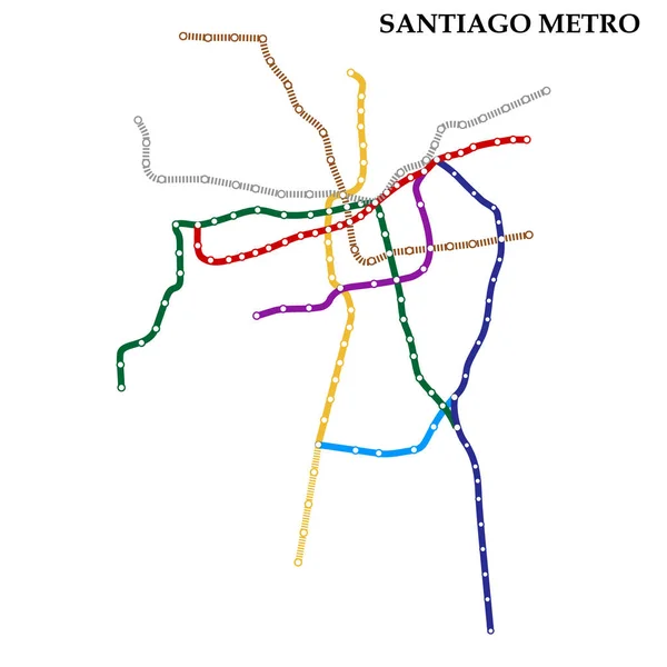 Carte du métro, Métro — Image vectorielle