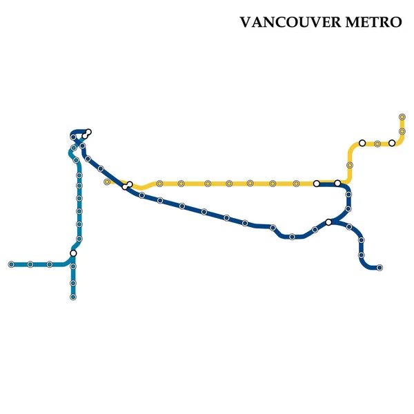 Carte du métro, Métro — Image vectorielle