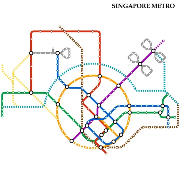 Carte du métro, Métro — Image vectorielle